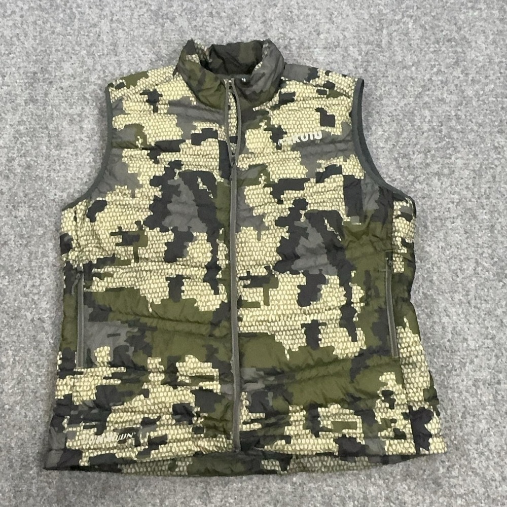 KUIU Super Down Vest Mens 3XL Verde Camo Toray Puffer Insulated Hunting Outdoor